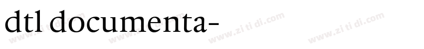 dtl documenta字体转换